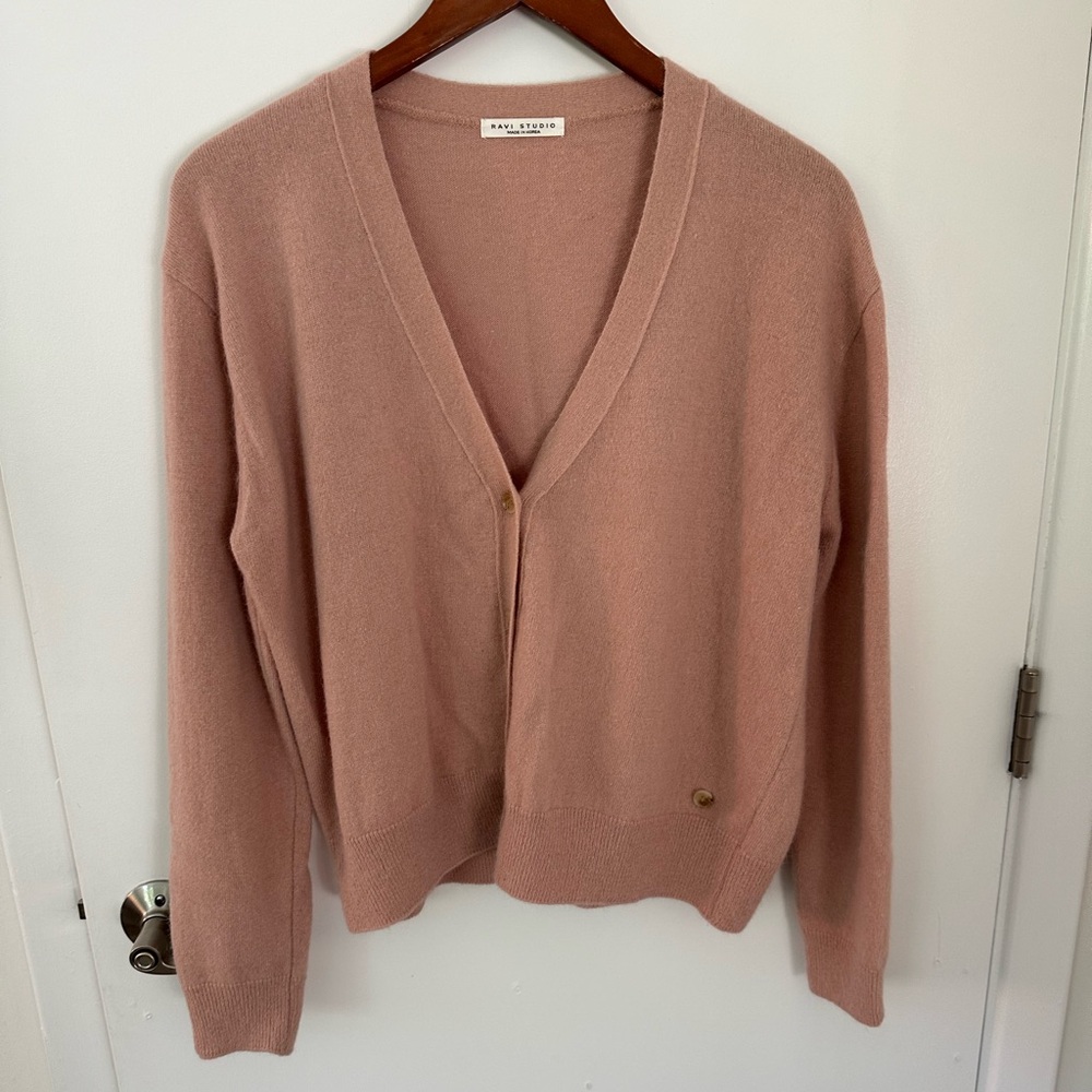 Ravi Studio Pink Cardigan NWT